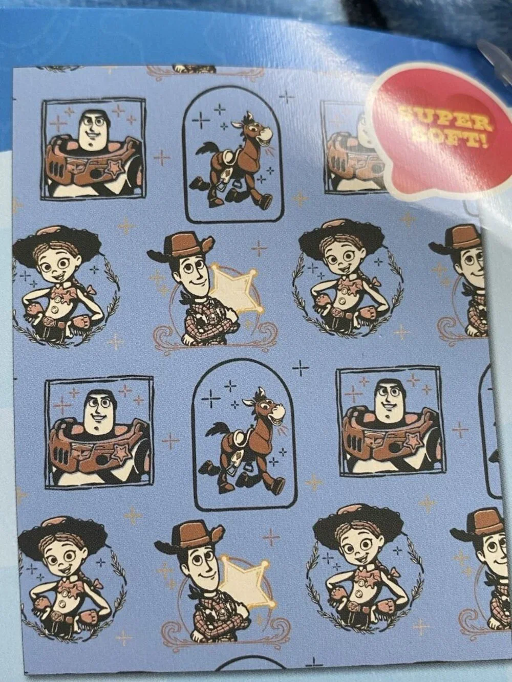 Disney Toy Story 5 Throw Blanket Woody Jessie Buzz Lightyear Bullseye 50” X 70”